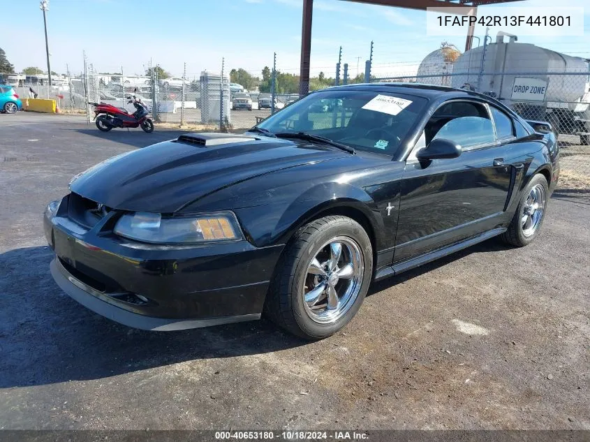 2003 Ford Mustang Mach 1 VIN: 1FAFP42R13F441801 Lot: 40653180