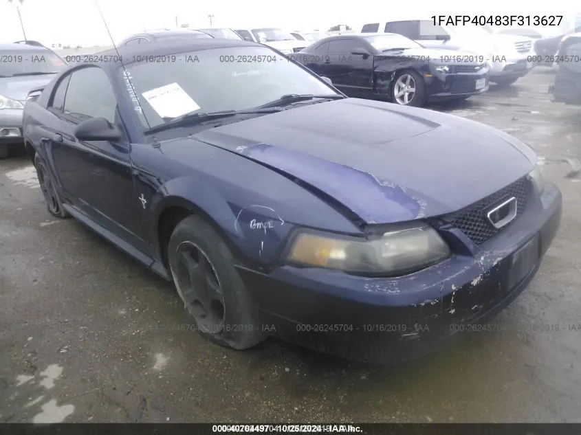 1FAFP40483F313627 2003 Ford Mustang