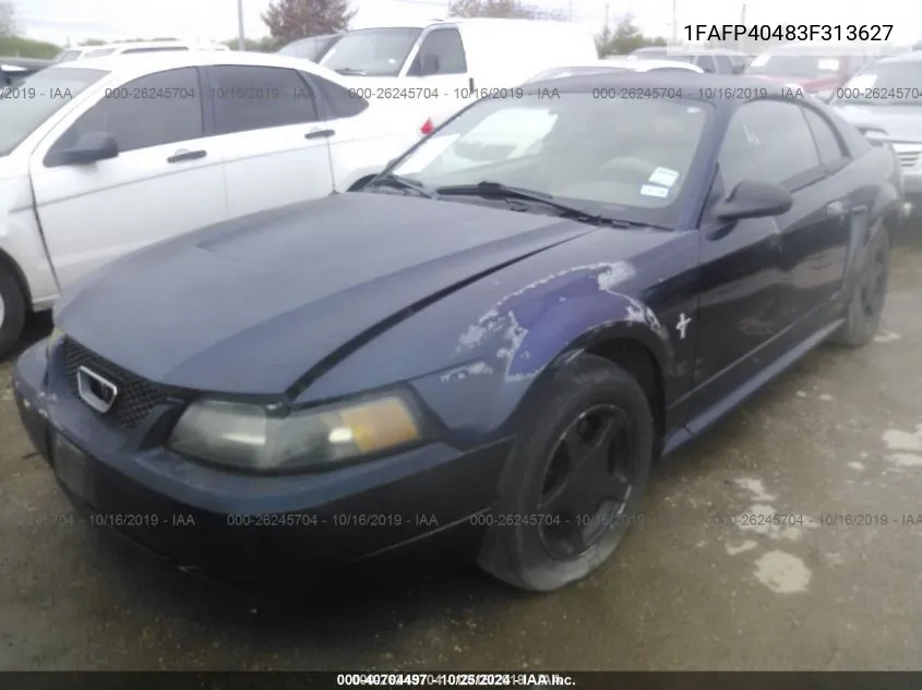 1FAFP40483F313627 2003 Ford Mustang