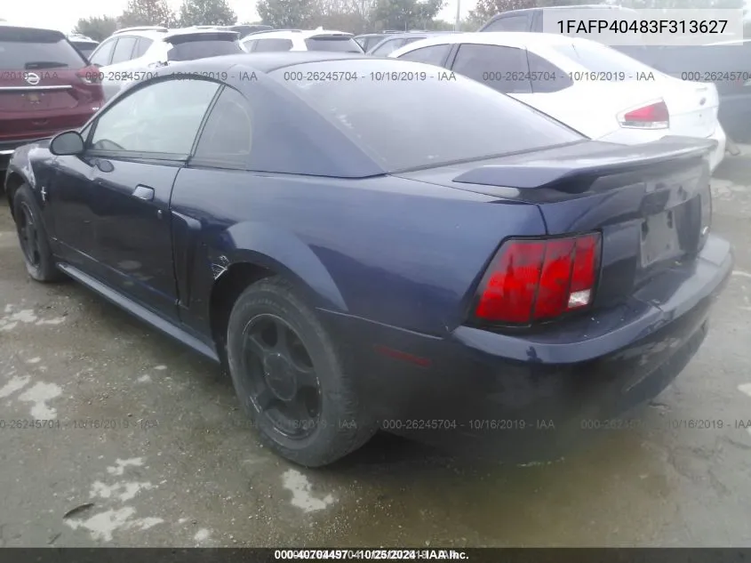 1FAFP40483F313627 2003 Ford Mustang