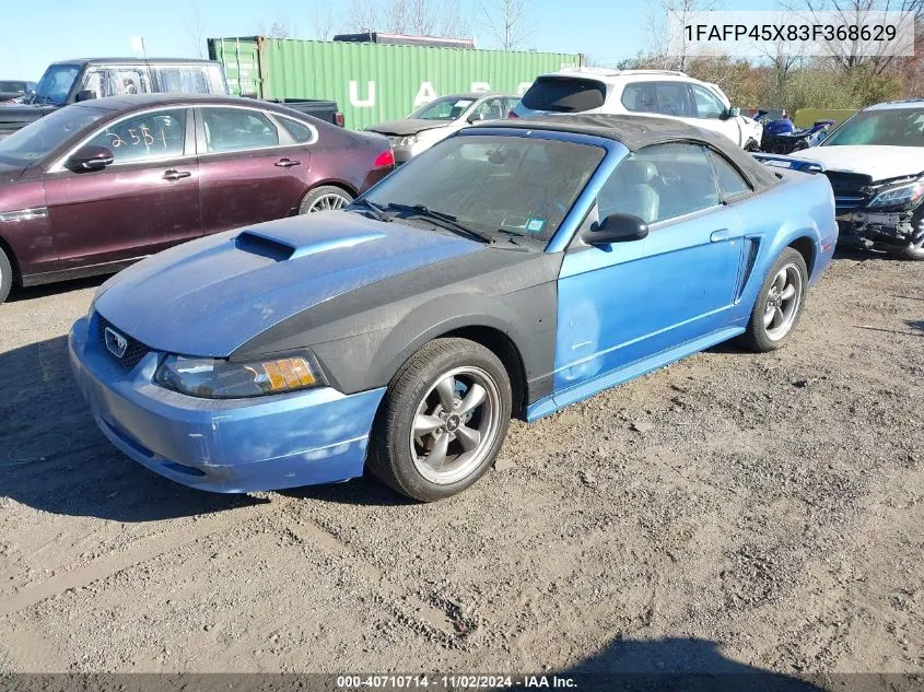 2003 Ford Mustang Gt VIN: 1FAFP45X83F368629 Lot: 40710714