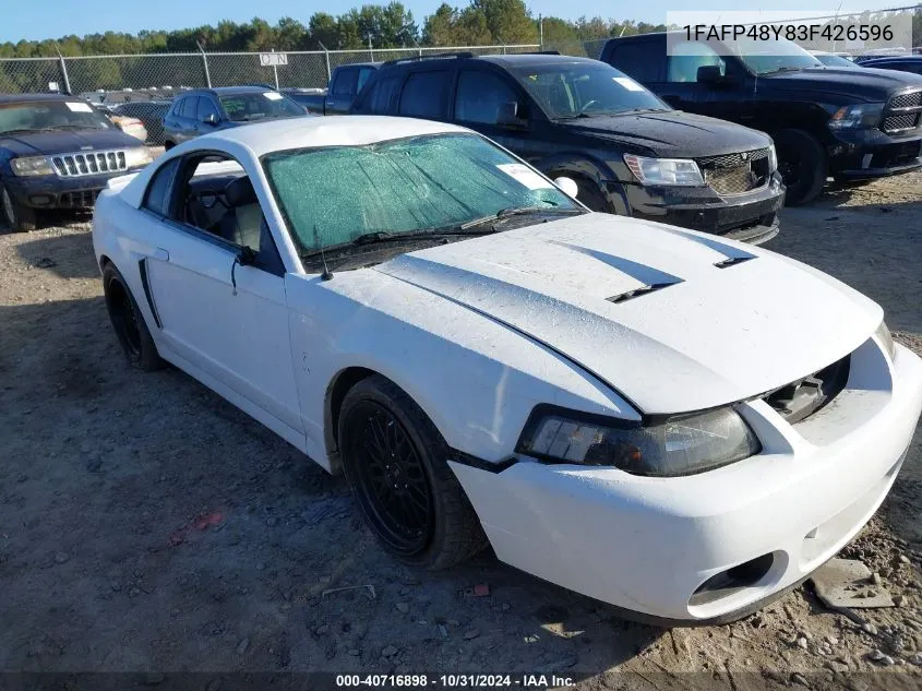 2003 Ford Mustang 10Th Anniversary Package/Cobra VIN: 1FAFP48Y83F426596 Lot: 40716898