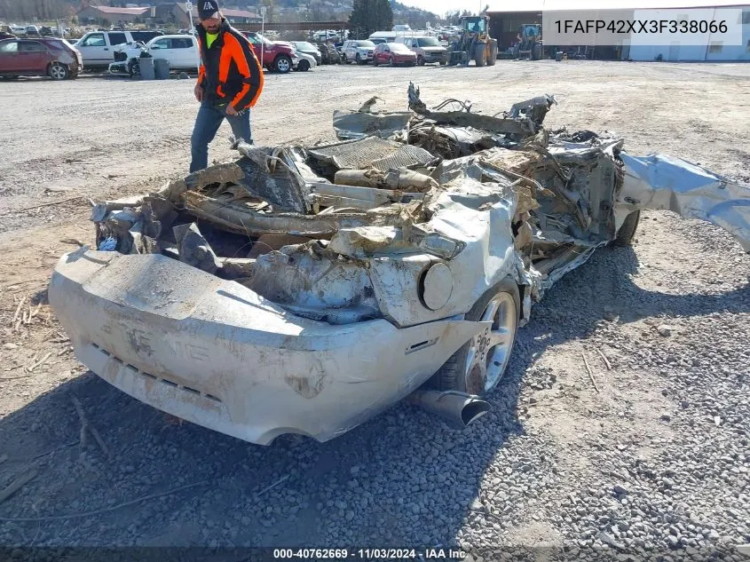 2003 Ford Mustang Gt VIN: 1FAFP42XX3F338066 Lot: 40762669