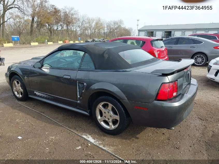 1FAFP44423F364955 2003 Ford Mustang