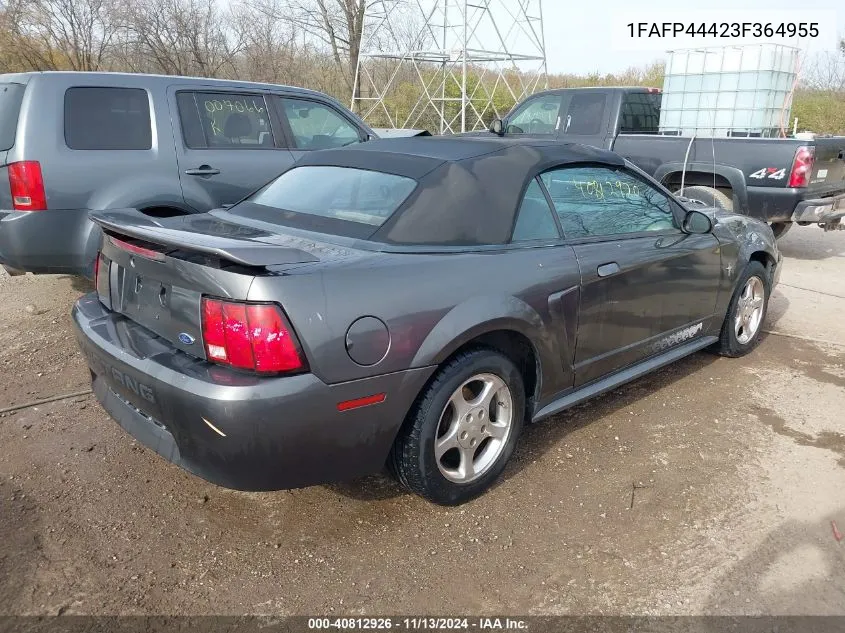 1FAFP44423F364955 2003 Ford Mustang