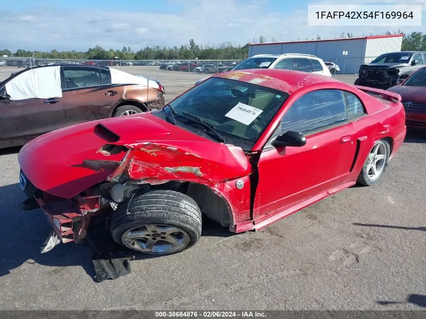 2004 Ford Mustang Gt VIN: 1FAFP42X54F169964 Lot: 38684876