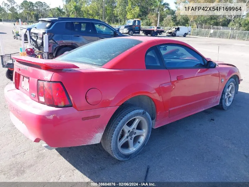 2004 Ford Mustang Gt VIN: 1FAFP42X54F169964 Lot: 38684876