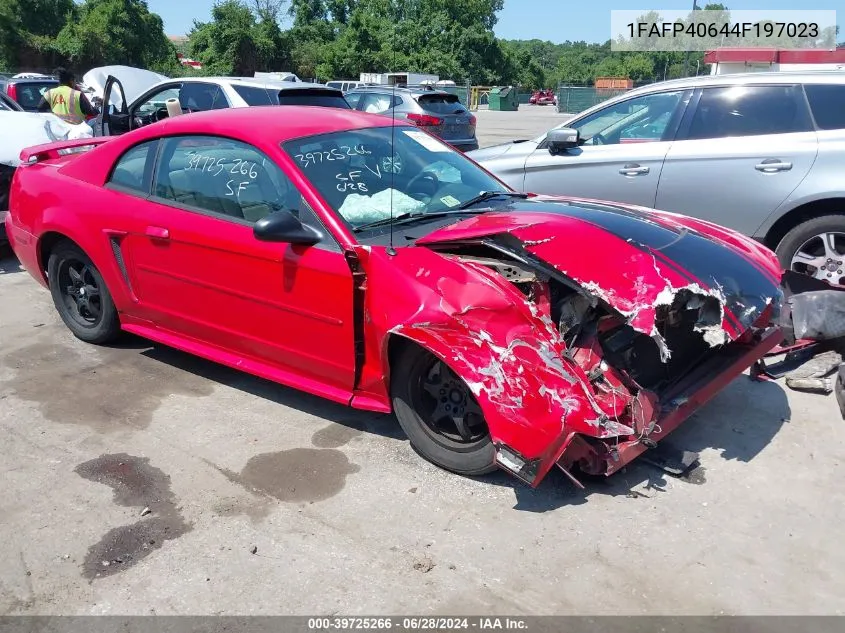 2004 Ford Mustang VIN: 1FAFP40644F197023 Lot: 39725266