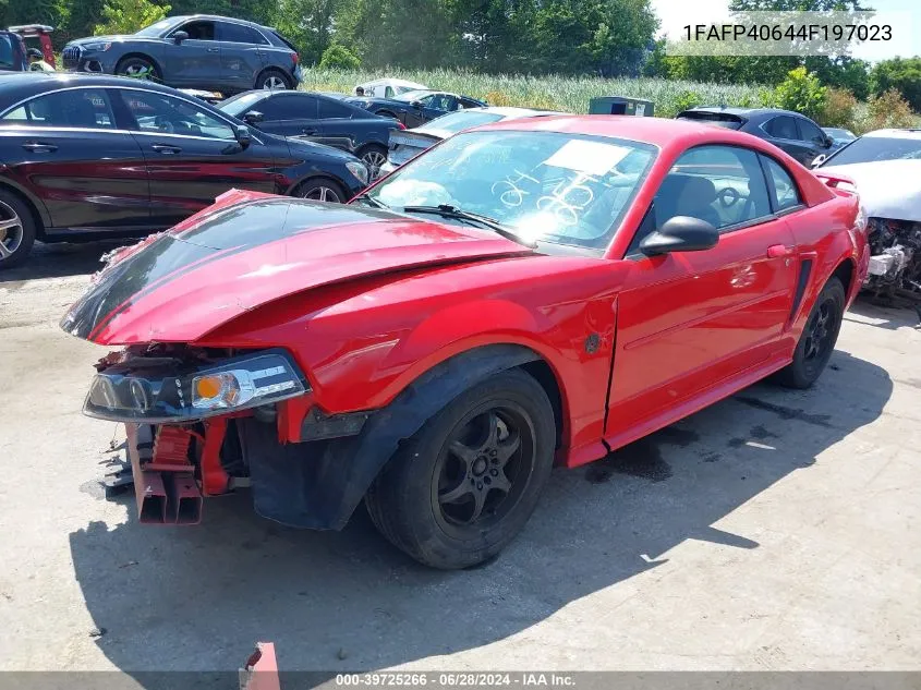 2004 Ford Mustang VIN: 1FAFP40644F197023 Lot: 39725266