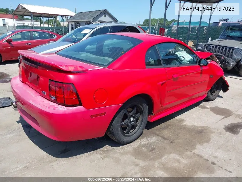 2004 Ford Mustang VIN: 1FAFP40644F197023 Lot: 39725266