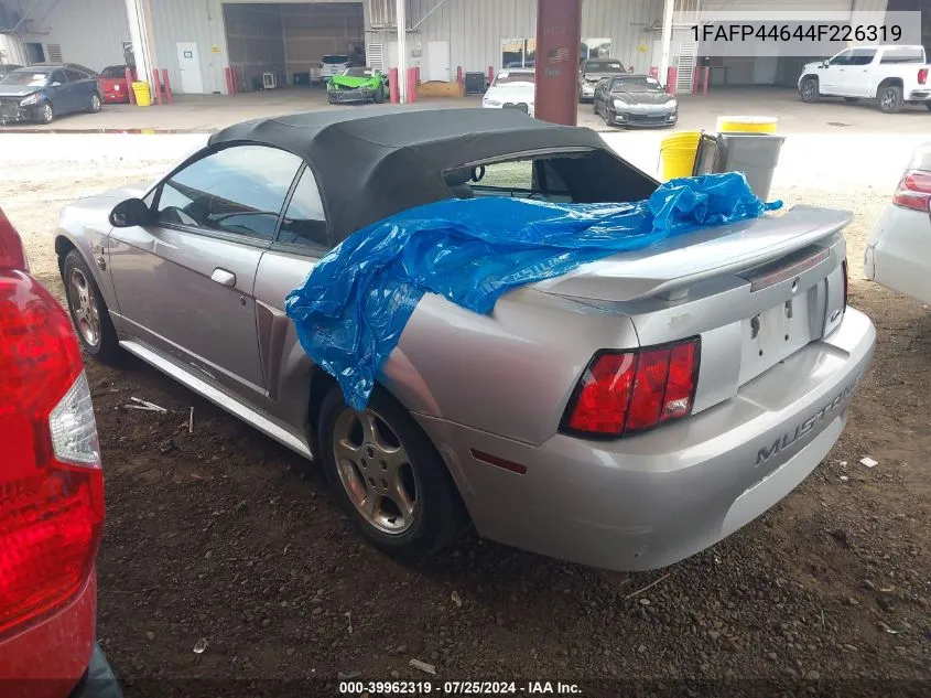 2004 Ford Mustang VIN: 1FAFP44644F226319 Lot: 39962319