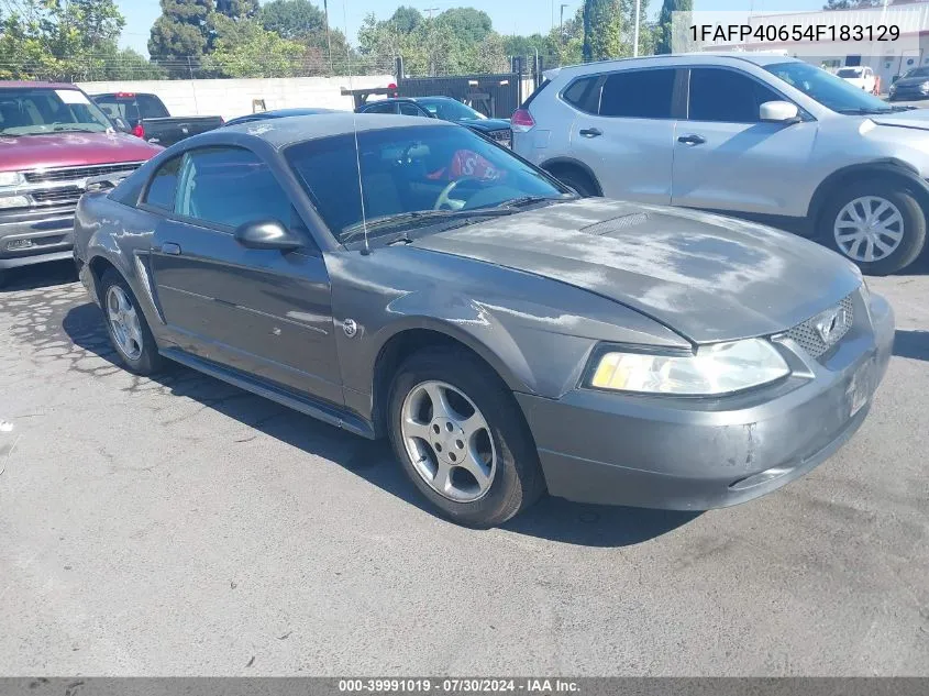 2004 Ford Mustang VIN: 1FAFP40654F183129 Lot: 39991019