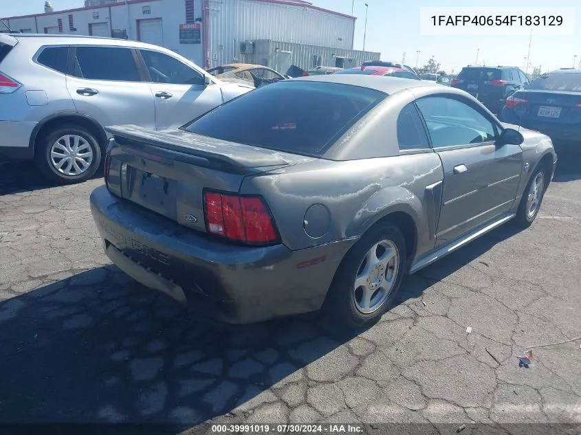 2004 Ford Mustang VIN: 1FAFP40654F183129 Lot: 39991019