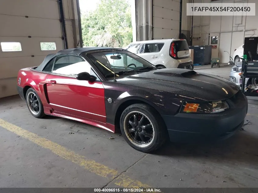 2004 Ford Mustang Gt VIN: 1FAFP45X54F200450 Lot: 40096515