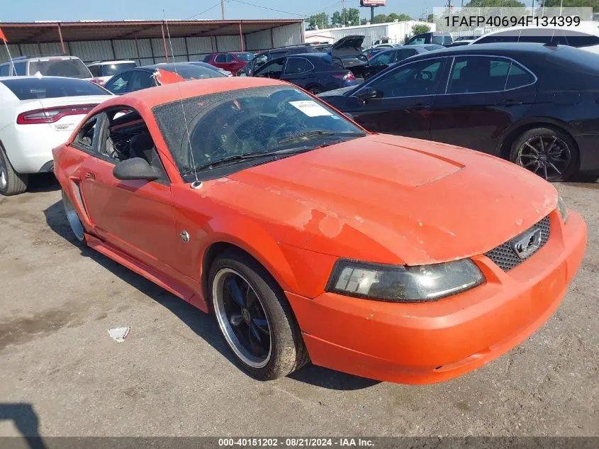 2004 Ford Mustang VIN: 1FAFP40694F134399 Lot: 40151202