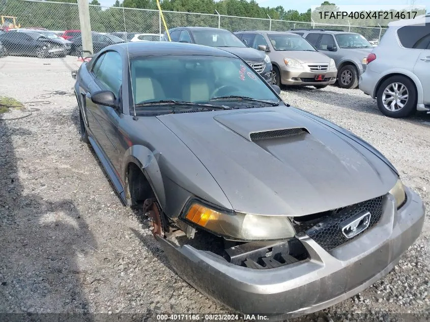 2004 Ford Mustang VIN: 1FAFP406X4F214617 Lot: 40171165