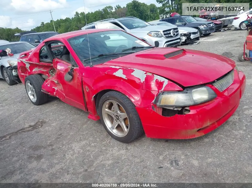 2004 Ford Mustang Gt VIN: 1FAFP42X84F163754 Lot: 40206759