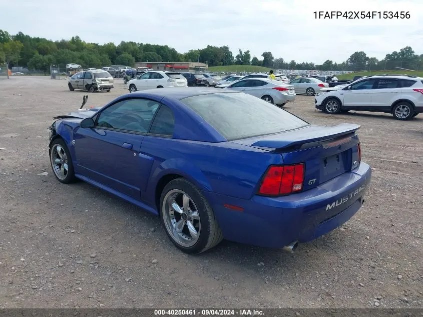 2004 Ford Mustang Gt VIN: 1FAFP42X54F153456 Lot: 40250461