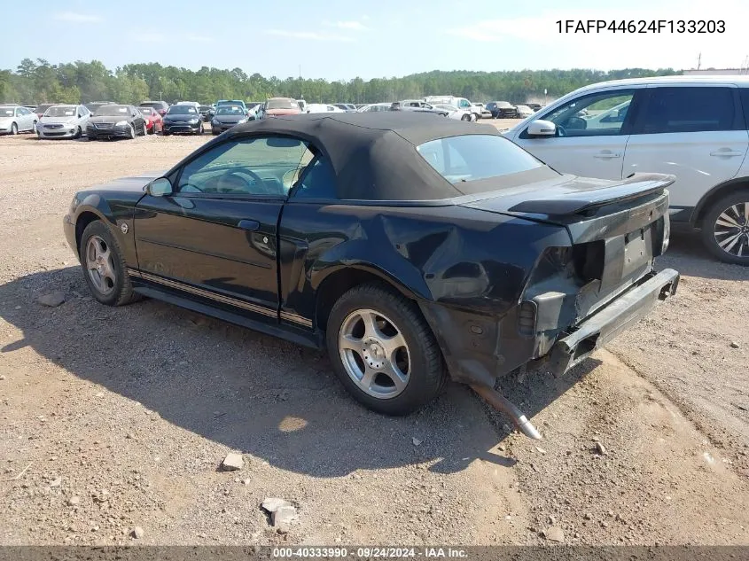 2004 Ford Mustang VIN: 1FAFP44624F133203 Lot: 40333990