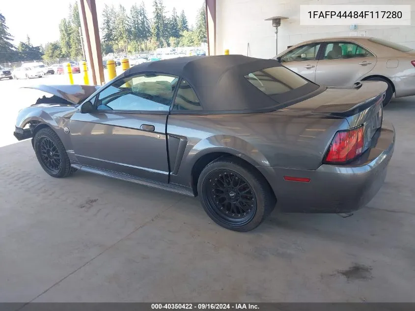 2004 Ford Mustang VIN: 1FAFP44484F117280 Lot: 40350422