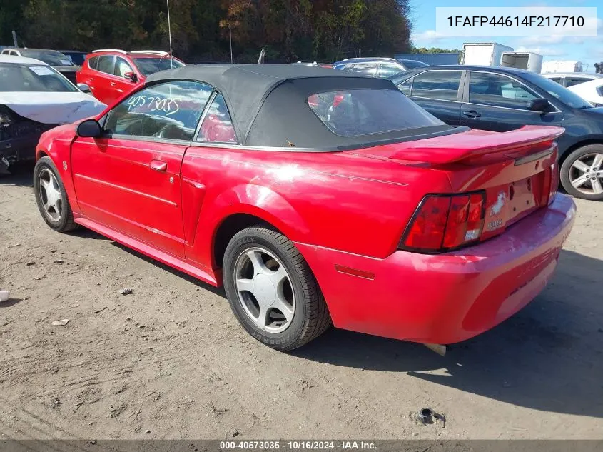 2004 Ford Mustang VIN: 1FAFP44614F217710 Lot: 40573035