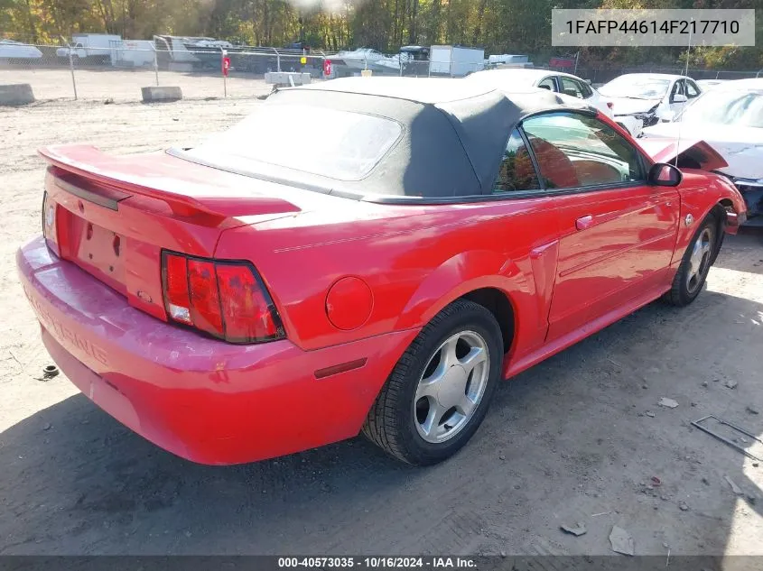 2004 Ford Mustang VIN: 1FAFP44614F217710 Lot: 40573035