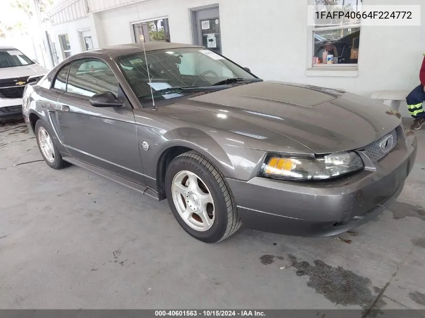 2004 Ford Mustang VIN: 1FAFP40664F224772 Lot: 40601563