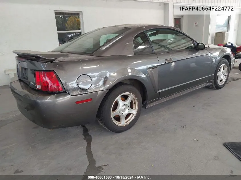 2004 Ford Mustang VIN: 1FAFP40664F224772 Lot: 40601563