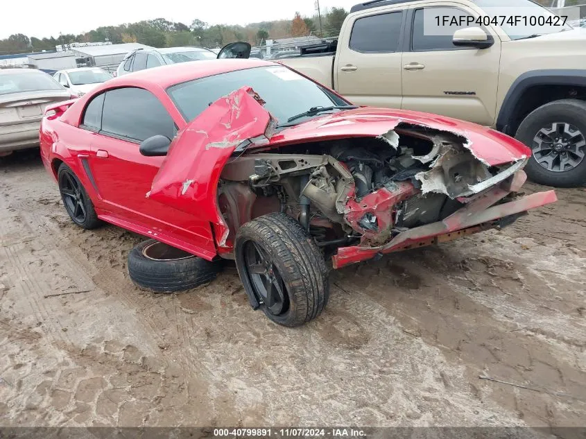 2004 Ford Mustang Premium VIN: 1FAFP40474F100427 Lot: 40799891