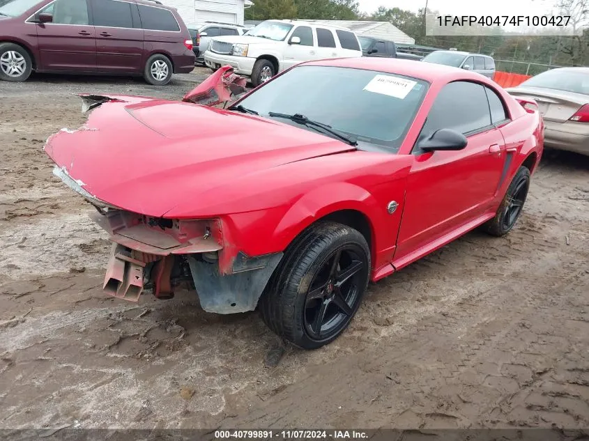 2004 Ford Mustang Premium VIN: 1FAFP40474F100427 Lot: 40799891