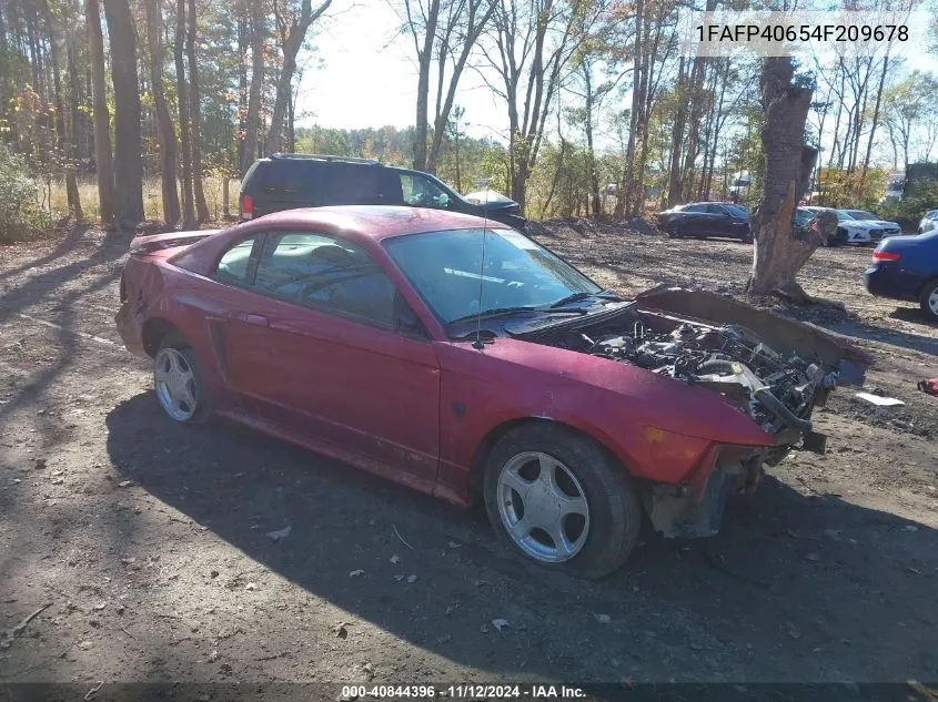 2004 Ford Mustang VIN: 1FAFP40654F209678 Lot: 40844396