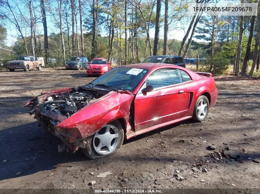 2004 Ford Mustang VIN: 1FAFP40654F209678 Lot: 40844396