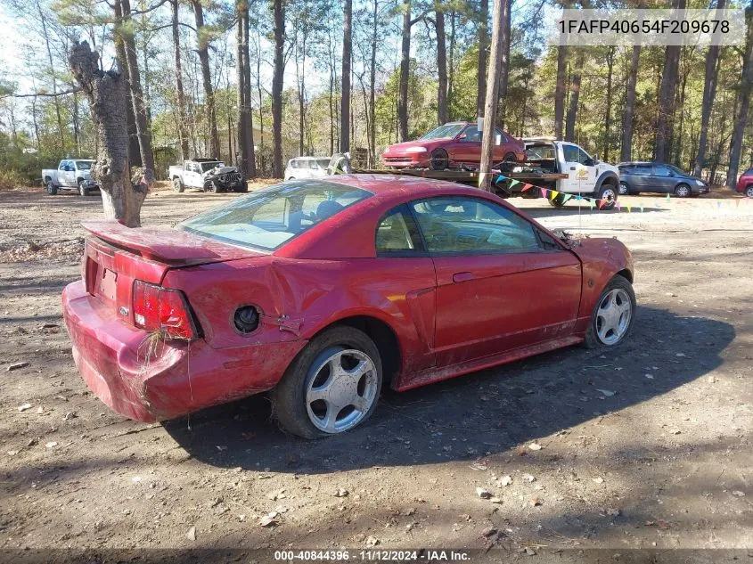 2004 Ford Mustang VIN: 1FAFP40654F209678 Lot: 40844396