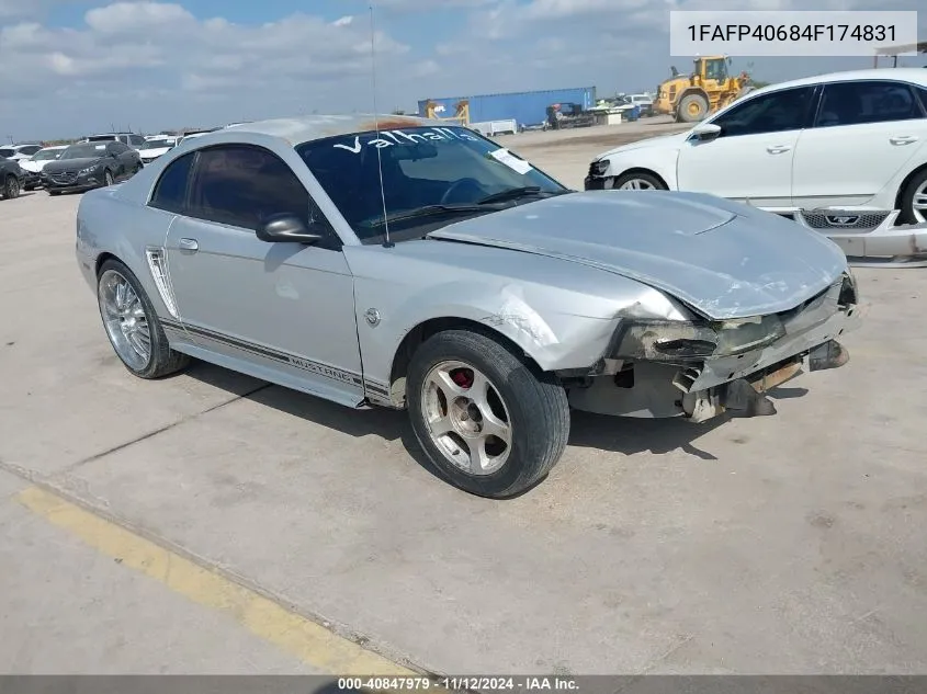 2004 Ford Mustang VIN: 1FAFP40684F174831 Lot: 40847979