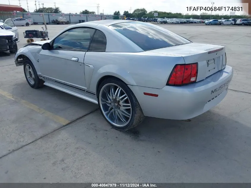 2004 Ford Mustang VIN: 1FAFP40684F174831 Lot: 40847979