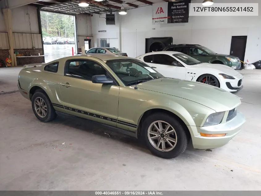 1ZVFT80N655241452 2005 Ford Mustang V6 Deluxe/V6 Premium