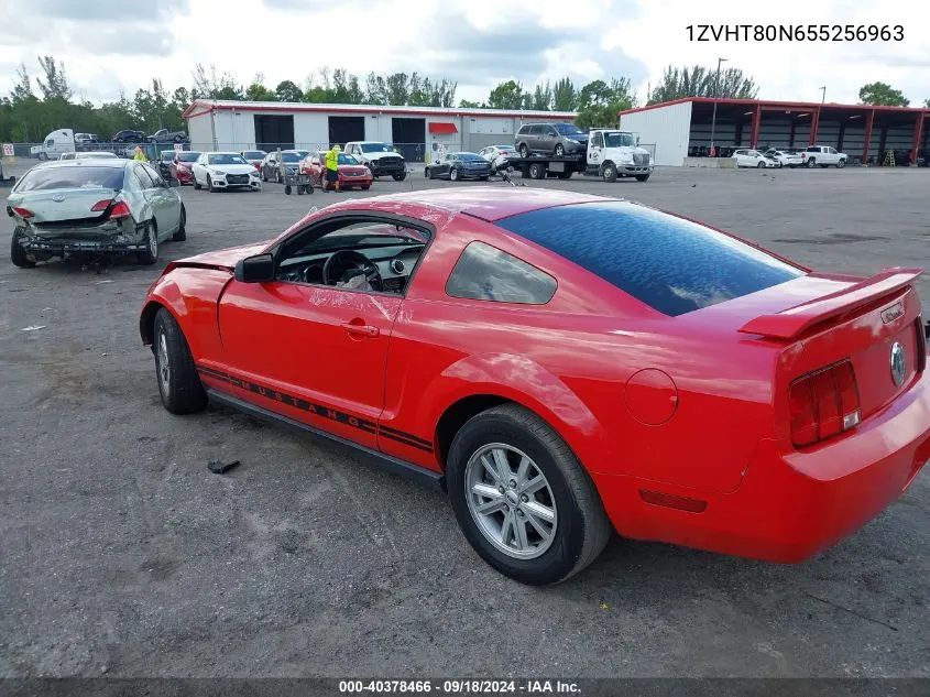 2005 Ford Mustang VIN: 1ZVHT80N655256963 Lot: 40378466