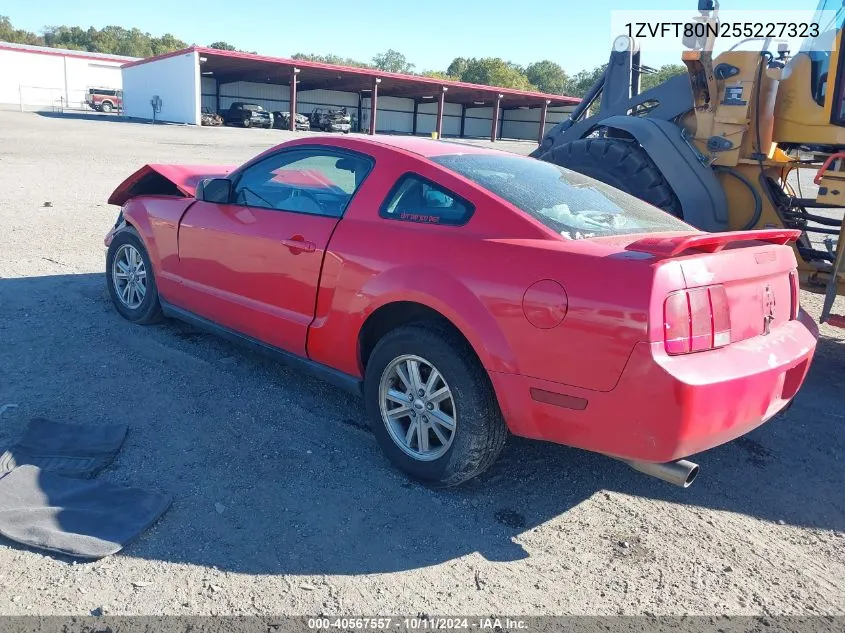 2005 Ford Mustang VIN: 1ZVFT80N255227323 Lot: 40567557