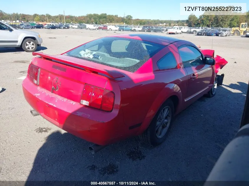 2005 Ford Mustang VIN: 1ZVFT80N255227323 Lot: 40567557