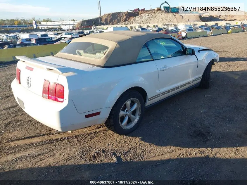 1ZVHT84N855236367 2005 Ford Mustang