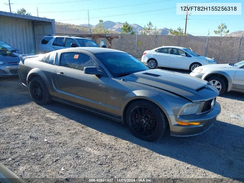 2005 Ford Mustang Gt Deluxe/Gt Premium VIN: 1ZVFT82H155256318 Lot: 40831437