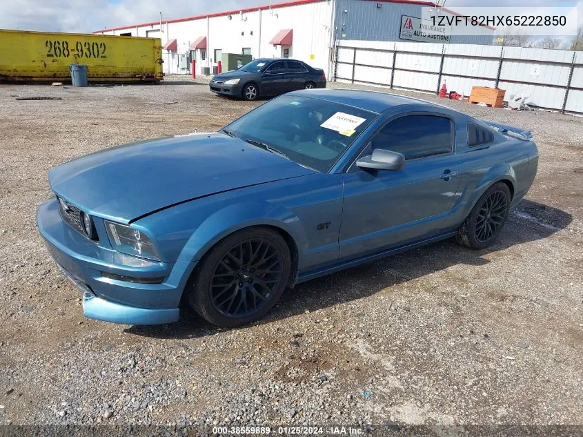 2006 Ford Mustang Gt VIN: 1ZVFT82HX65222850 Lot: 38559889