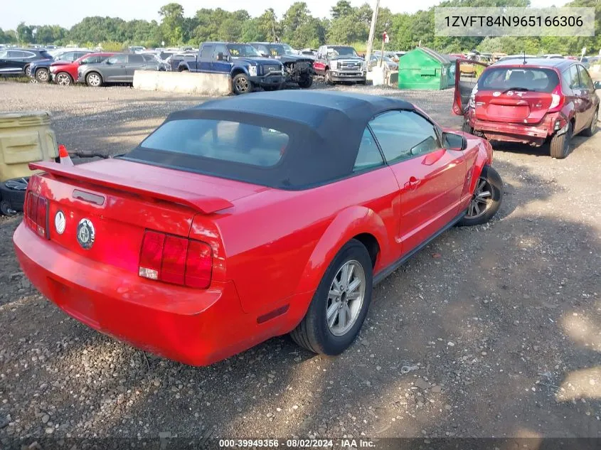 1ZVFT84N965166306 2006 Ford Mustang V6