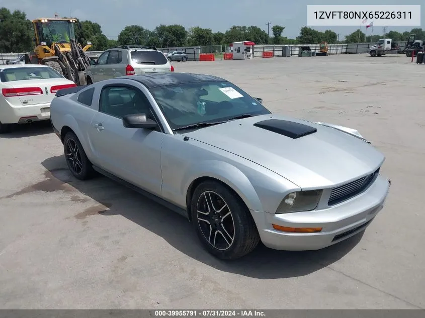 2006 Ford Mustang V6 VIN: 1ZVFT80NX65226311 Lot: 39955791