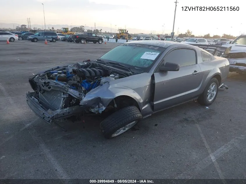 1ZVHT82H065211560 2006 Ford Mustang Gt