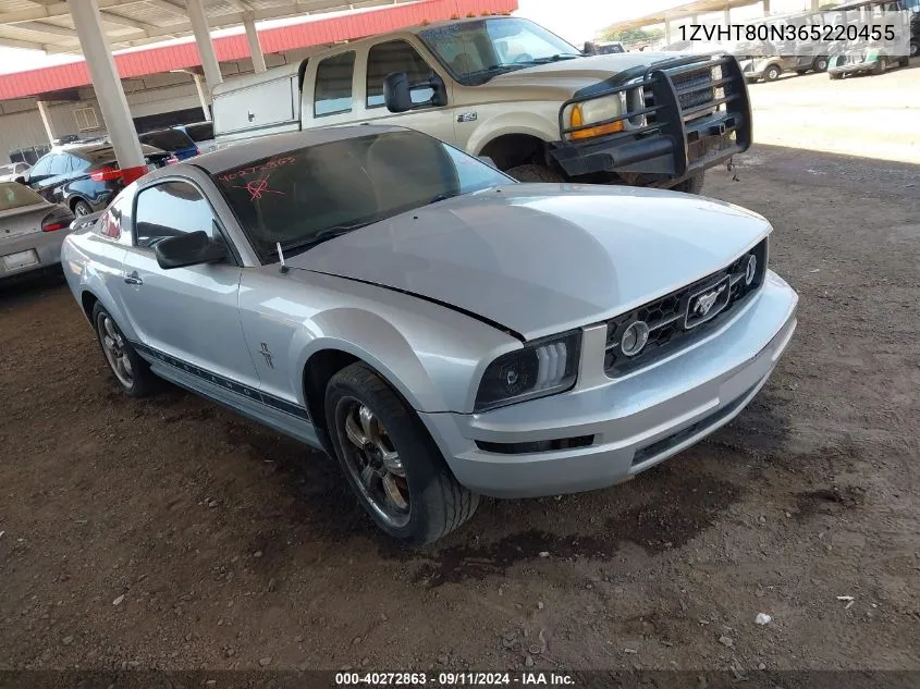 2006 Ford Mustang V6 VIN: 1ZVHT80N365220455 Lot: 40272863