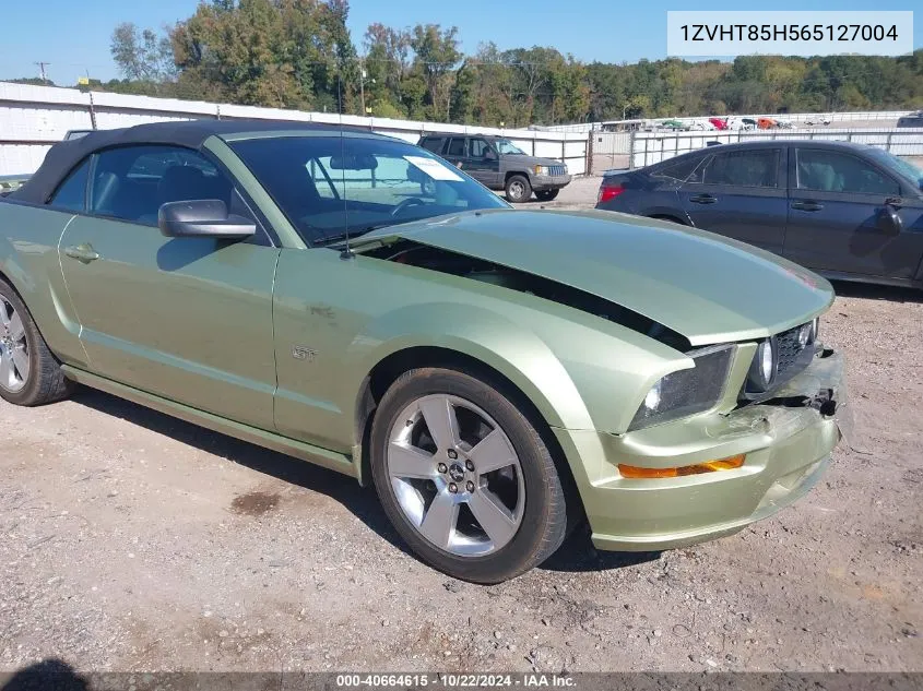 2006 Ford Mustang Gt VIN: 1ZVHT85H565127004 Lot: 40664615