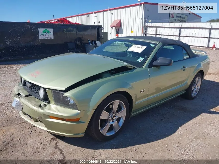 2006 Ford Mustang Gt VIN: 1ZVHT85H565127004 Lot: 40664615