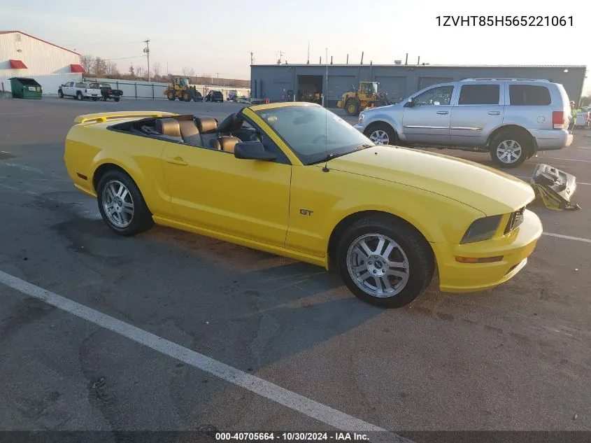 2006 Ford Mustang Gt VIN: 1ZVHT85H565221061 Lot: 40705664