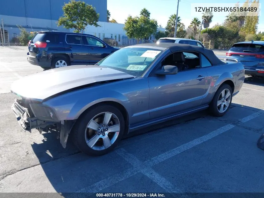 2006 Ford Mustang Gt VIN: 1ZVHT85HX65184489 Lot: 40731778